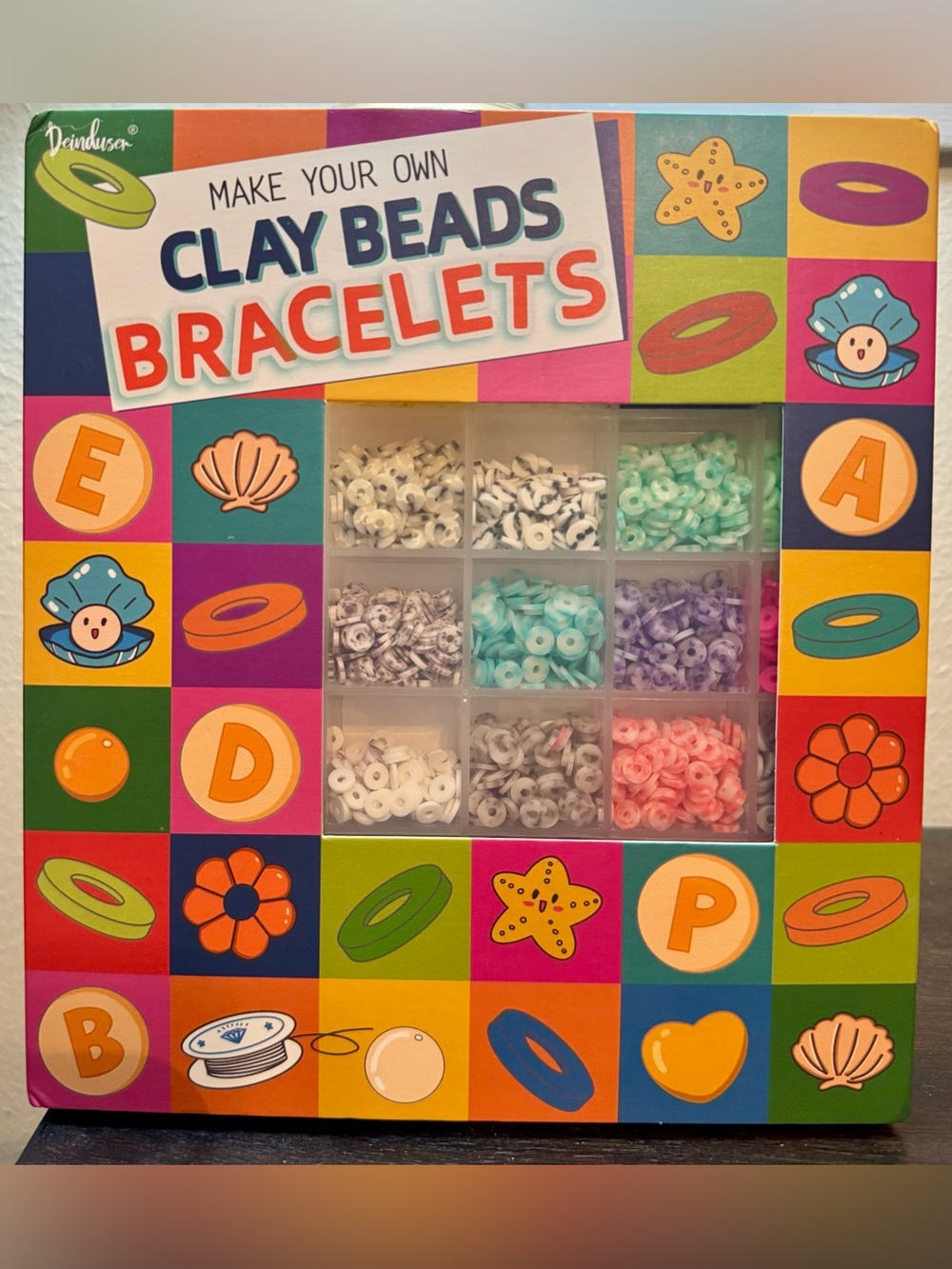 Make Your Own Clay Beads Bracelets Kit — Multicolor Bead Set
